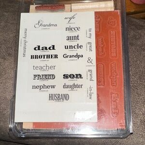 Stampin' Up! Family and Friends Rubber Stamp Set